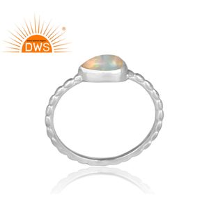 925 Sterling <b>Silver</b> Triangular Ethiopian Gemstone <b>Ring</b> Jewelry Manufacturer Handmade <b>Silver</b> Woman's <b>Rings</b> Jewelry Wholesale - Product Image 2