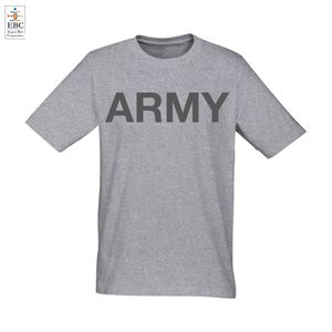 Respirant vert olive 100% coton tricoté à séchage rapide à manches courtes décontracté pour chemise avec broderie avant arrière toutes tailles - Product Image 2