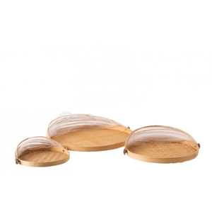 ฝาครอบอาหารตาข่ายไม้ไผ่แบบยั่งยืนอุปกรณ์แต่งบ้านที่เป็นมิตรต่อสิ่งแวดล้อมผลิตในเวียดนาม - Product Image 3