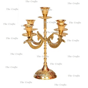 Attractive Design <b>Candelabra</b> Handmade Metal Silver Color Candle <b>Candelabra</b> For Wedding Decor Accessories - Product Image 2