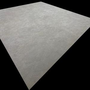 Wall to Wall Large Oversized <b>Grey</b> Color Loop Cut New Zealand Wool Modern Customized Embossed Anti Skid Handtufted <b>Rug</b> Carpet - Product Image 1