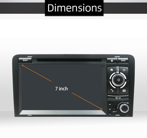 7 "écran tactile <span class=keywords><strong>Android</strong></span> 12 Image de recul sans fil GPS Tracker Dash <span class=keywords><strong>Cam</strong></span> Auto Electronics lecteur DVD de voiture pour Audi A3 avec DVD - Product Image 5