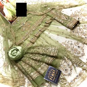 ชุดเดรสยาวผ้าเน็ตปักลายอินเดีย-ปากีสถาน ขายดีปี 2021 ผ้าไหมวิสโคสผสมเรยอน ซัลวาร์ คามีซ ล่าสุด ปักลายอย่างหนัก - Product Image 3