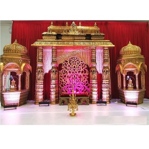 วิหารมณฑปงานแต่งงานแบบอินเดีย แมนดาปแบบพกพา ตกแต่งด้วยไฟเบอร์ งานแต่งงานแบบอินเดียใต้ ประเทศสหรัฐอเมริกา - Product Image 1