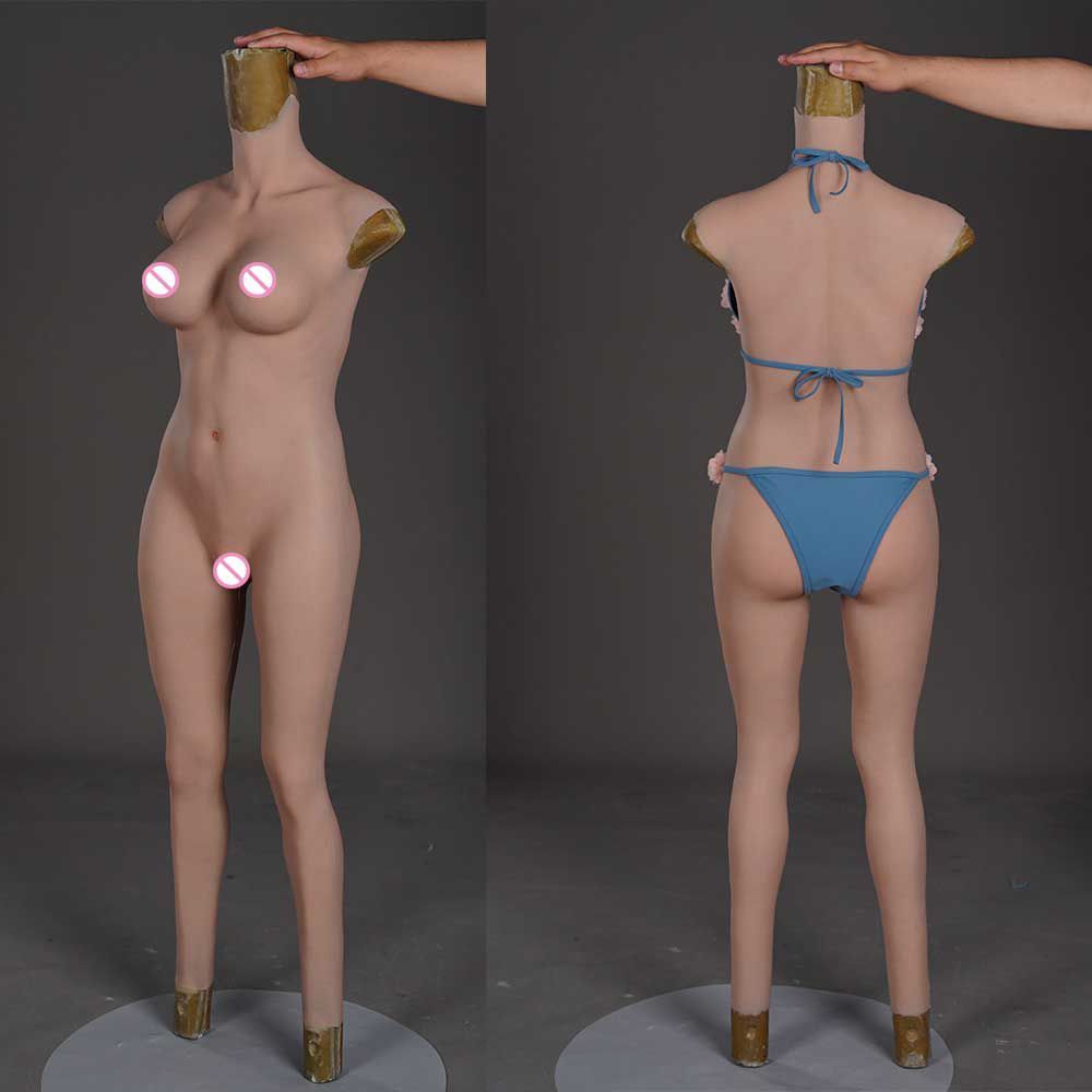 Transvestite Fake Pussy Boobs Vagina Body Suit 9Th Pants Silicone Breast Bodysuit Crossdresser E Cup Tits Costume Man To Woman