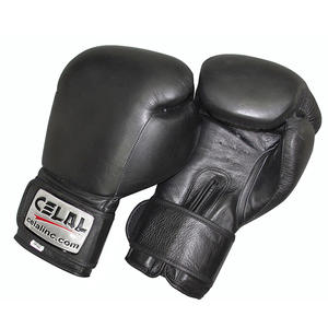 Guantes de boxeo profesionales de cuero, guantes de boxeo de grado Premium, equipo de entrenamiento de Fitness - Product Image 4