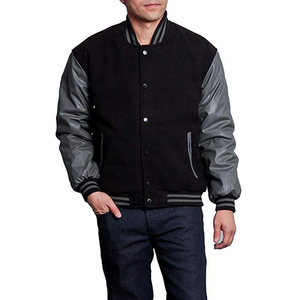 Vestes de baseball bomber personnalisées de qualité supérieure pour hommes, en polaire d'hiver, broderie, service OEM, couleur personnalisée - Product Image 3