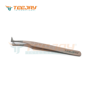 Bébé Rose Poudre Enduit 12 cm L Botte Extension De Cils Pince À Épiler Ultra Fin 12 mm Pointe parfait pour Isoler et Cueillette Cils - Product Image 3