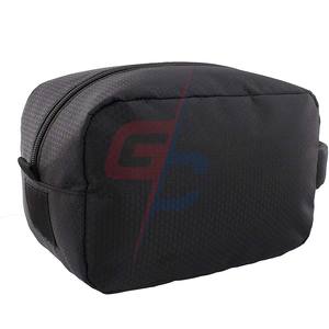 Bolsa de maquillaje de algodón, bolso de lona para cosméticos, Color puro, logotipo personalizado, estilo, patrón de tiempo, cremallera, se acepta tipo de Material - Product Image 2