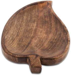 Plateau de service en bois à la main, 1 pièce, plateau de service pour collations aux fruits, fromages plateau à aliments, accessoires de cuisine - Product Image 4