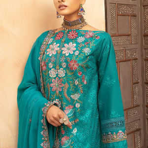 ชุดสามชิ้นพิมพ์ลายดิจิตอล unstitched สำหรับผู้หญิง salwar kameez shalwar kameez - Product Image 4