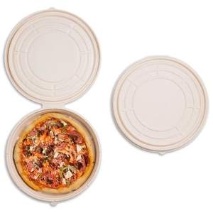 2021 Wholesale Degradable disposable Lunch box Pizza box pla bento box Environmentally friendly and biodegradable