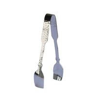 Pince à glaçons vintage écologique en acier inoxydable faite à la main – Outils de bar avec logo personnalisé pour usage hôtelier