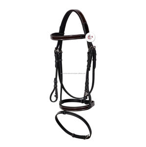 Brida anatómica de charol de alta calidad para caballos - Product Image 1