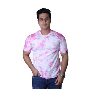 2024 New Wholesale Mens Polyester Cotton Blend T Shirt <b>Tie</b> Dye Distressed Men T Shirt - Product Image 6
