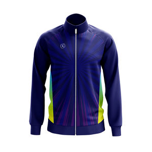 Vestes de sport personnalisées à fermeture éclair, respirantes, réversibles, imprimées pour le badminton/le cricket, coupe-vent, extérieur, plus haut col - Product Image 3