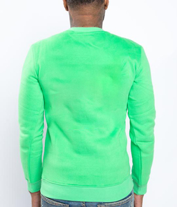 เสื้อสเวตเตอร์แบบสวมศีรษะแขนยาวสำหรับผู้ชาย,โลโก้ที่กำหนดเองแขนยาวสีพื้น - Product Image 2