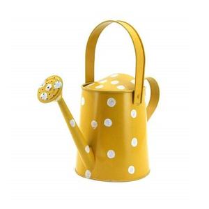 Arrosoir en métal de couleur jaune, pot de plantes de jardinage de taille et de forme personnalisées pour accessoires de décoration de jardin - Product Image 1