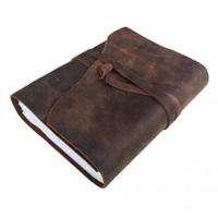 Carnet de notes vintage en cuir, couverture classique en cuir, papier de coton fait main, carnet de planification pour voyageurs