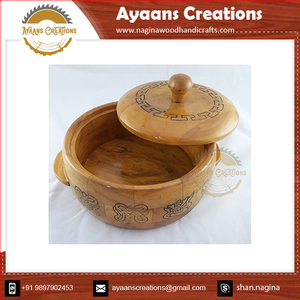 Caja Chapati de teca hecha a mano personalizable más vendida, diseño de talla elegante, juego de regalo de madera, varios tamaños decorativos disponibles - Product Image 2