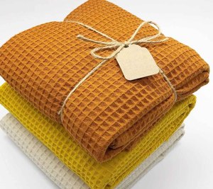 Premium doux élégant léger 100% coton armure gaufre couverture pur solide doux confortable pour lit canapé canapé durable réutilisable - Product Image 6
