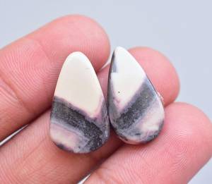 Cabujones de porcelana Natural, piedras preciosas de porcelana, lote de pendientes, piedra suelta - Product Image 2