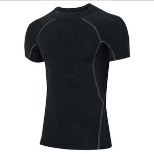Camiseta Deportiva de Compresión para Hombre, Personalizable, de Spandex/Poliéster, Manga Corta, con Impresión por Transferencia de Calor, Servicio OEM - Product Image 2