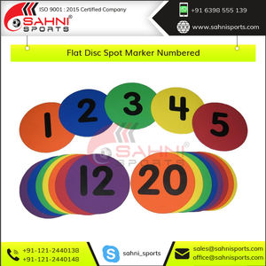 Conos de disco planos redondos con números, marcadores de punto para entrenamiento de agilidad y velocidad, venta al por mayor - Product Image 4