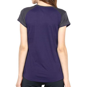 T-shirt à manches courtes pour femmes, haut décontracté, en coton, à col ras du cou, personnalisé, Premium, OEM - Product Image 3