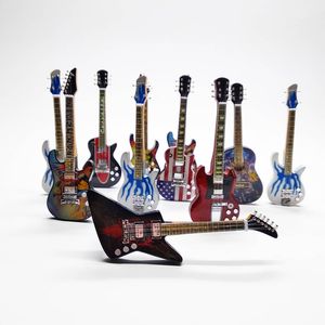 Guitarra miniatura con soporte inoxidable 10 cm - Product Image 6