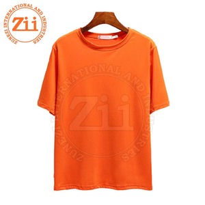 T-shirts décontractés pour femmes de grande taille de haute qualité-Vente en gros en polyester/coton respirant léger de couleur unie - Product Image 6