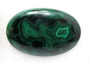 อัญมณีทรงรีมาลาไคต์หลวมเครื่องประดับอัญมณีทรงหลังเบี้ยแบบธรรมดาทำจากธรรมชาติ - Product Image 4