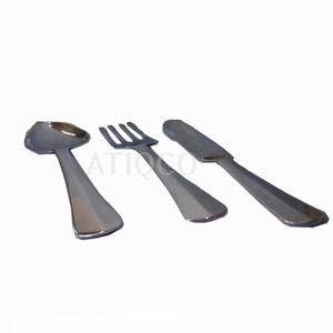 Elegante y Exclusiva Cuchara de Metal Plateada en Aluminio para Decoración del Hogar, Apta para Lavavajillas, Hecha a Mano en India, Superventas - Product Image 1
