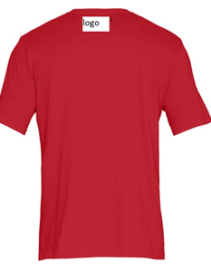 Camiseta deportiva de manga corta para hombre, camisa de pecho izquierdo, 60% algodón, 40% poliéster, cierre de tirón importado - Product Image 5