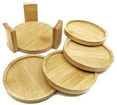 รถไฟเหาะไม้ชุดที่รองแก้วชาพร้อมที่วางถาดรองแก้วดีไซน์ใหม่ - Product Image 4