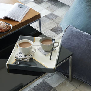 Plateau de service carré du Vietnam, en laque parfaite, plateau en bois artisanal, livraison gratuite - Product Image 2