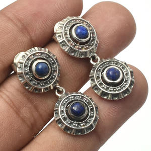 Magnifique lunette en argent sterling 925 à la mode en Lapis-Lazuli naturel fabriqué à la main pour les anniversaires de mariage - Product Image 4