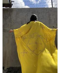 Robe Kimono verte à paillettes, main brodée, manches longues, devant ouvert, vêtements de plage, Cardigan, Kimono, nouvelle collection - Product Image 2