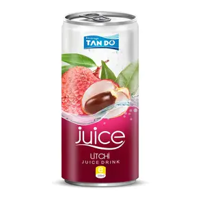 250ml Litchi de jugo de bebida Alemania NFC de Vietnam frutas tropicales 100% de pureza 5% Brix de alta calidad 0,27Kg 0,24 L Normal