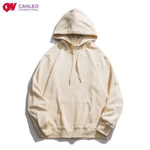 Haute qualité 100% coton éponge surdimensionné à capuche pour hommes épais polaire goutte épaule solide motif personnalisé pull à capuche hiver - Product Image 3