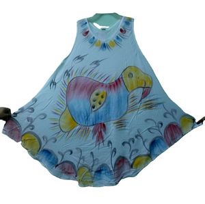 Kaftan en Rayonne/Polyester/Viscose à Prix Raisonnable, Fournisseur d'Usine, Imprimé Brossé, Ample pour Femme, Plage, Standard Îles d'Asie-Pacifique - Product Image 3