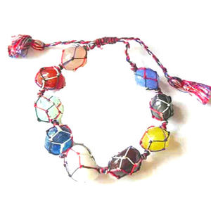 <b>Chakra</b> Tumble Handmade Beaded <b>Bracelet</b> From India - Product Image 1