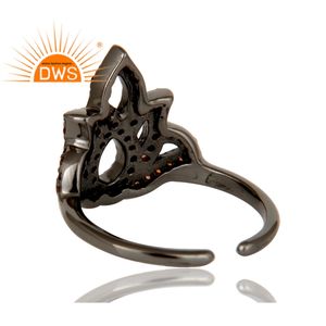 โบราณมงกุฎรูปร่าง925เงินสเตอร์ลิงแหวนปรับเครื่องประดับอย่างมากโกเมนแหวนพลอยขายส่ง - Product Image 5