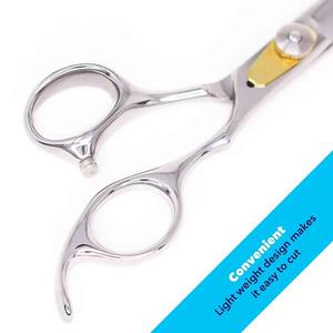 Professional Stainless Steel Barber <b>Hair</b> <b>Cutting</b> <b>Scissors</b> with Sharp Razor Edge Blade Fixed Finger Rest Durable Shears <b>for</b> Salon - Product Image 4