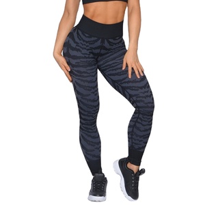Wholesale Ladies High Waisted Yoga Pants Spandex <b>Tummy</b> <b>Control</b> Fitness Gym Tights Custom Print Leggings for Women - Product Image 6