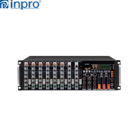 Console de mixage audio professionnelle INPRO 10 canaux, modèle PM-604, garantie 1 an, équipement sonore de haute qualité, impédance 4 ohms