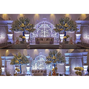 Decoración de escenario para ceremonia de boda, escenario de boda moderno, decoración de pared trasera, Marco trasero de boda de lujo - Product Image 1