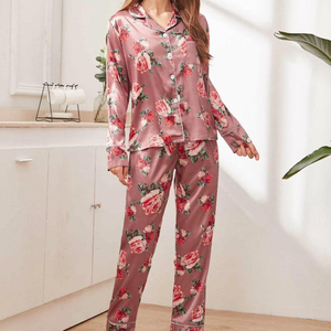 Digital Print Cotton Printed Women <b>Night</b> Sleepwear Pajama Set - Product Image 1