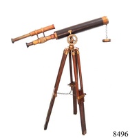 Télescope à double canon en laiton antique, trépied, jumelles marines de haute qualité, télescope sur pied, meilleure qualité