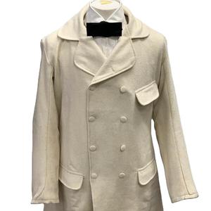 เสื้อโค้ทขนสัตว์สีขาวกลางศตวรรษที่19th ใหม่ล่าสุด1840 S 1870 S เครื่องแบบการทำสำเนา - Product Image 1